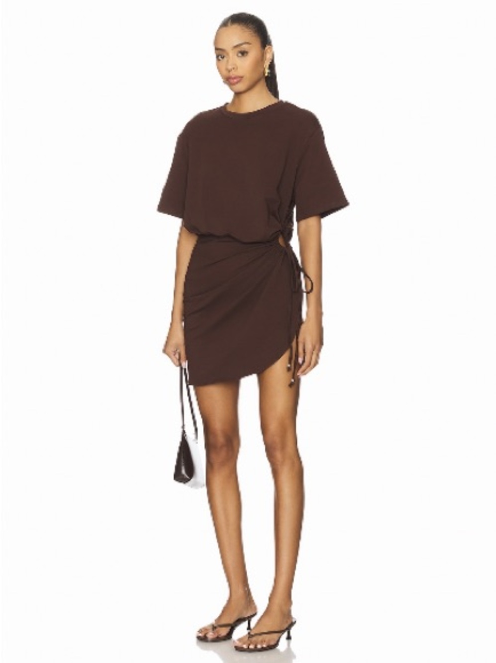 SNDYS FROM REVOLVE CHOCOLATE BROWN DRESS SIZE SMALL